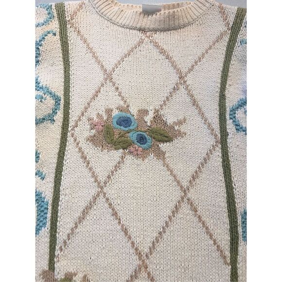 Vintage sweater by Basket of Yarn sz Medium - Picture 3 of 6